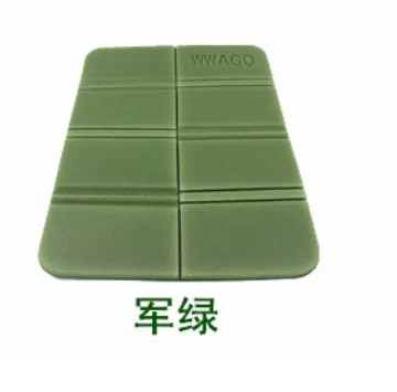 Army Green 1 Set Portable Camping Picnic Beach Mats 38.5*27.5*8CM Cushion Folding Foam with Square Oxford Bag Waterproof Odorless Mat - Цвет: Army Green