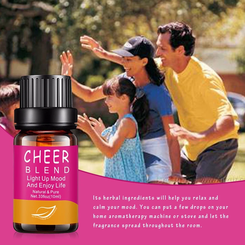

10 ml Natural Plant Essence Pure Compound Essential Oils Aromatherapy Massage Soothe Emotion Aroma Diffuser Oil P1