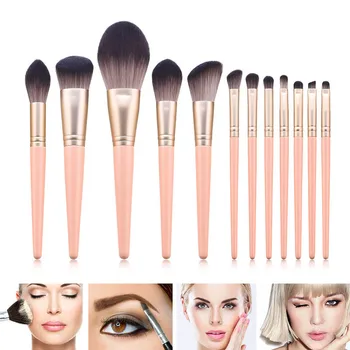 

12pcs Makeup Brushes Set Multifunctional Soft Hair Facial Cosmetic Tools Kit MP789