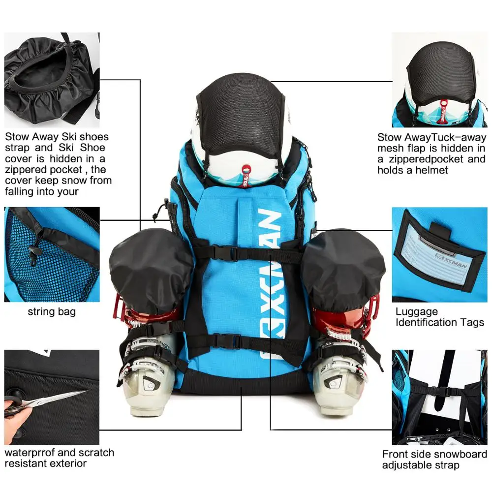 XCMAN Ski Boot Backpack Lightweight and 