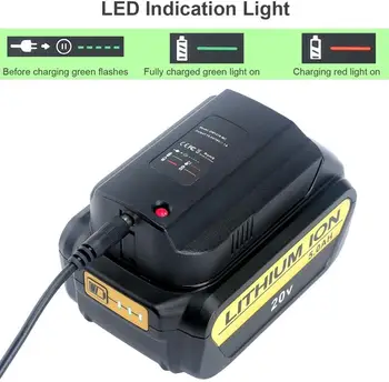 

1 A charging current 14.4V 20V Li-ion battery charger for Dewalt DCB205 DCB204 DCB203 DCB201 DCB200 DCB140 high quality charger