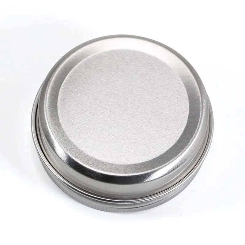 18Pcs Empty Aluminum Tin Jars 60g Cosmetic Containers Silver Round Cans with Screw Cap Top Lid for DIY Balm Wax Storage Box