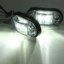 ^#Cheap 2Pcs White Side Marker Lights LED 0.5W 10-30V Car Trailer Truck Lamp Waterproof ^#Cheap 2Pcs White Side Marker Lights LED 0.5W 10-30V Car Trailer Truck Lamp Waterproof