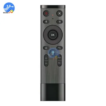 

Voice Remote Control 2.4G Wireless Air Mouse IR Motion Sensor with USB Receiver Up to 15m for PC Android TV Box
