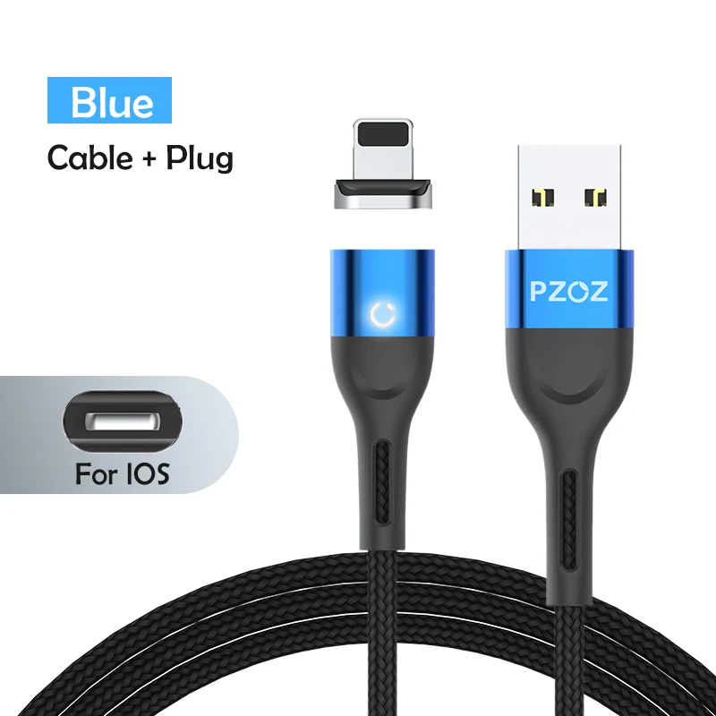 android charger adapter PZOZ Magnetic Cable Micro USB C Fast Charging Adapter Microusb Magnet Type C Mobile Phone Cable Data Charger For iPhone 12 Pro aux cable for iphone Cables