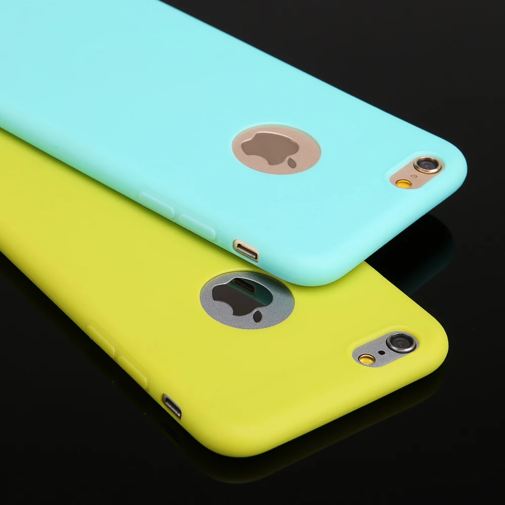 Милые яркие цвета Мягкий силиконовый чехол из ТПУ для телефона iphone 5 6 7 8 X XS XR MAX plus