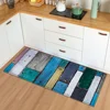 Modern Kitchen Mat  Bedroom Entrance Doormat Wood grain Home Hallway Floor Decoration Living Room Carpet Bathroom Anti-Slip Rug ► Photo 3/6