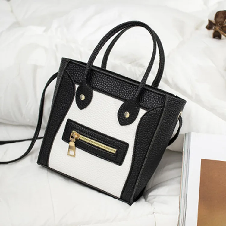 

2019 Japanese Korean Summer New Style WOMEN'S Bag Shoulder Handbag Embossed Leather Bag Smiley Mobile Phone Bag Mixed Colors Bag