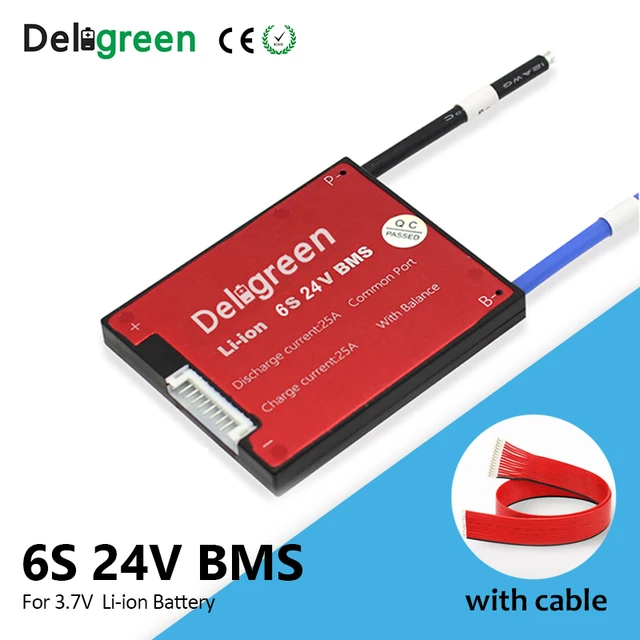 US $11.97 6S 24V BMS 15A 20A 30A 40A 50A 60A for 3.7V lithium 18650 Li-ion LiNCM Li-Polymer battery pack for