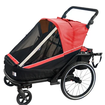 

3 in 1 Bike Trailer Stroller Jogger Red/Blue Color For Available