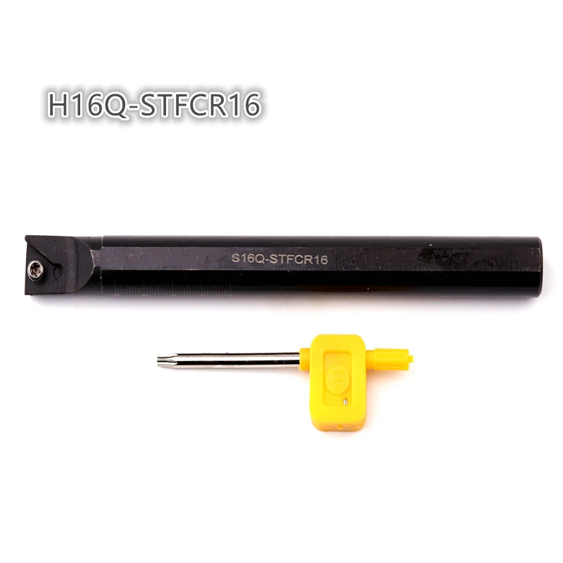 

H16Q-STFCR16 Internal Turning Tool Holder HSS Grooving Tools Holder Carbide Inserts 1pcs