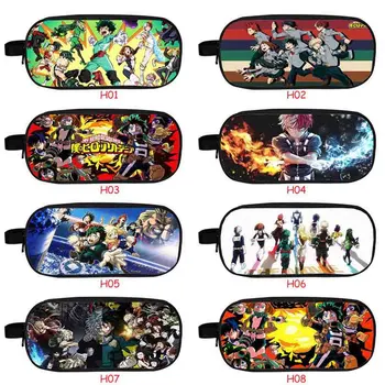 

My Hero Academia Pen Bags Women Zipper Makeup Bag Chidren Girls Pencil Case School Office Supply Pencil Case 24cm*7cm*11cm