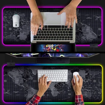 

600*350 XL RGB Gaming Mouse Pad Keyboard Pad Large Glowing Led Non-Slip Desk Pad