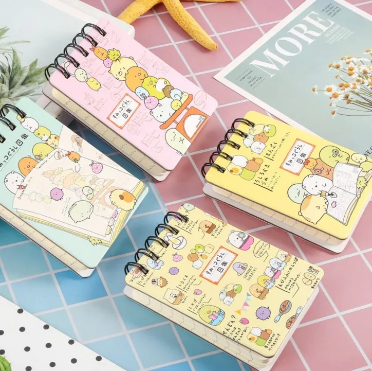 1 шт. Kawaii Sumikko Gurashi мультфильм DIY мини-Катушка блокнот дневник карманный блокнот студенческий детский подарок канцелярские принадлежности
