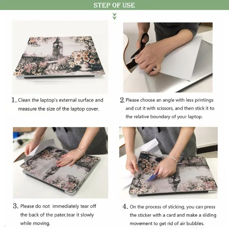 Universal DIY Laptop Sticker Laptop Skin for hp/ Acer/ Dell /ASUS/ Sony/Xiaomi/Macbook Air Notebook Protector Skin