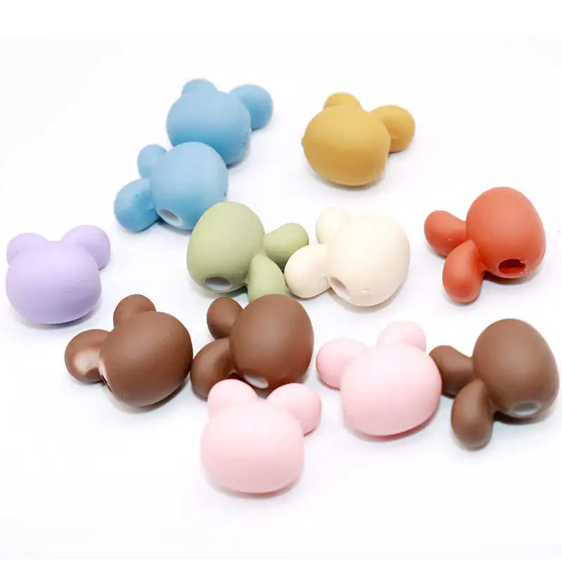 

16*13mm Acrylic Candy Beads Rabbit ears Spacer Beads loose Bead for Needlework Headwear Jewelry Making