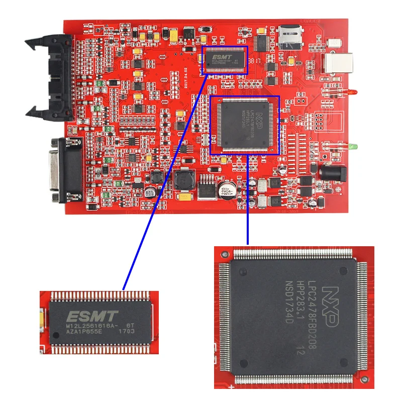 ZOLIZDA KTAG V7.020 красный PCB V2.23 онлайн мастер KESS без жетона лимит KTAG Версия ЕС 4 светодиода ECU чип тюнинг