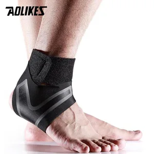 Фиксатор для поддержки лодыжки AOLIKES, эластичная повязка на ногу с бесплатной регулировкой, предотвращение растяжений, спортивный фитнес-Защитная повязка