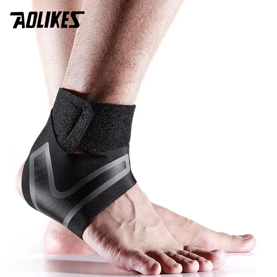 AOLIKES Ankle Support Brace,Elasticity Free Adjustment Protection Foot  Bandage,Sprain Prevention Sport Fitness Guard Band - AliExpress