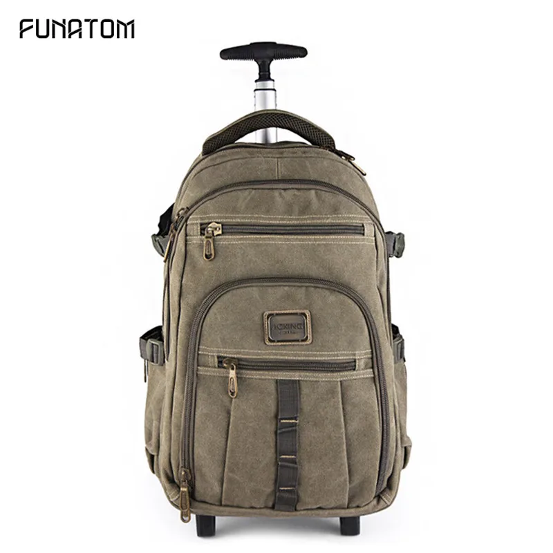 canvas rolling luggage