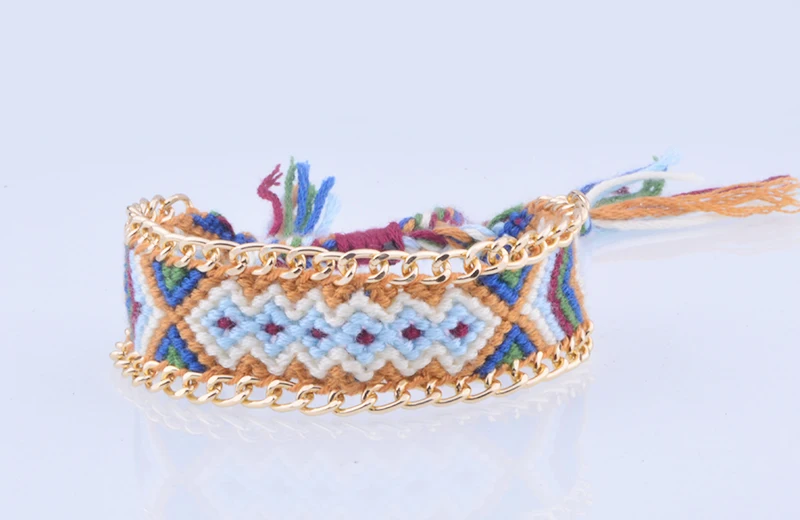 Bransoletki damskie pulseras богемный Бохо Браслет Дружбы ручная работа Плетеный Хлопок