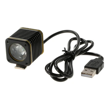 

Black Waterproof LED Bicycle Bike Front Light USB Charging Outdoor Cycling Smart Warning Thermostat Lamp