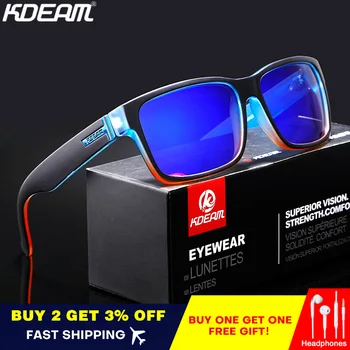 

KDEAM Photochromic Polarized Sunglasses Men Sport Eyewear Metal High Definition Polarized Discoloration Driveing Mirror Glasses