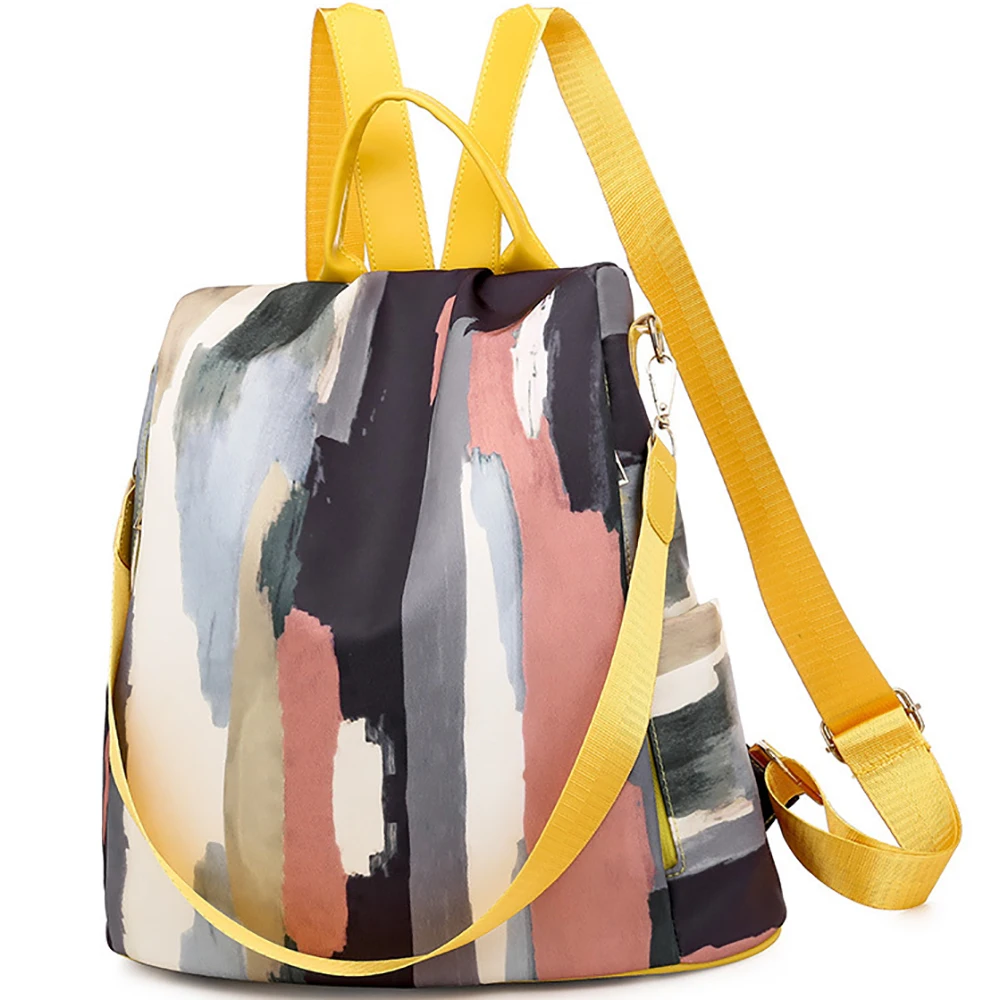 Women Luxury Designer Backpacks Ladies Brand Waterproof Travel Bags Large Capacity Panelled Oxford Shoulder Bags For Girls 2021