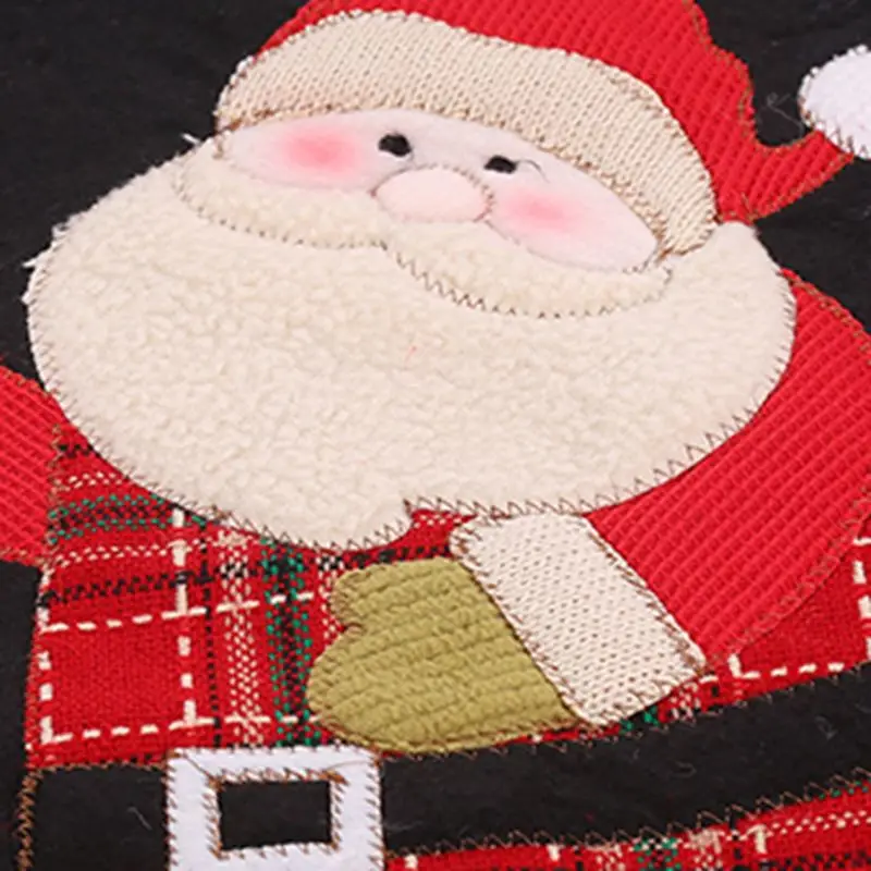 Рождественская елка юбка Декор Санта Клаус Снеговик основа коврик покрытие Merry Xmas украшение сцена макет поставки D08D