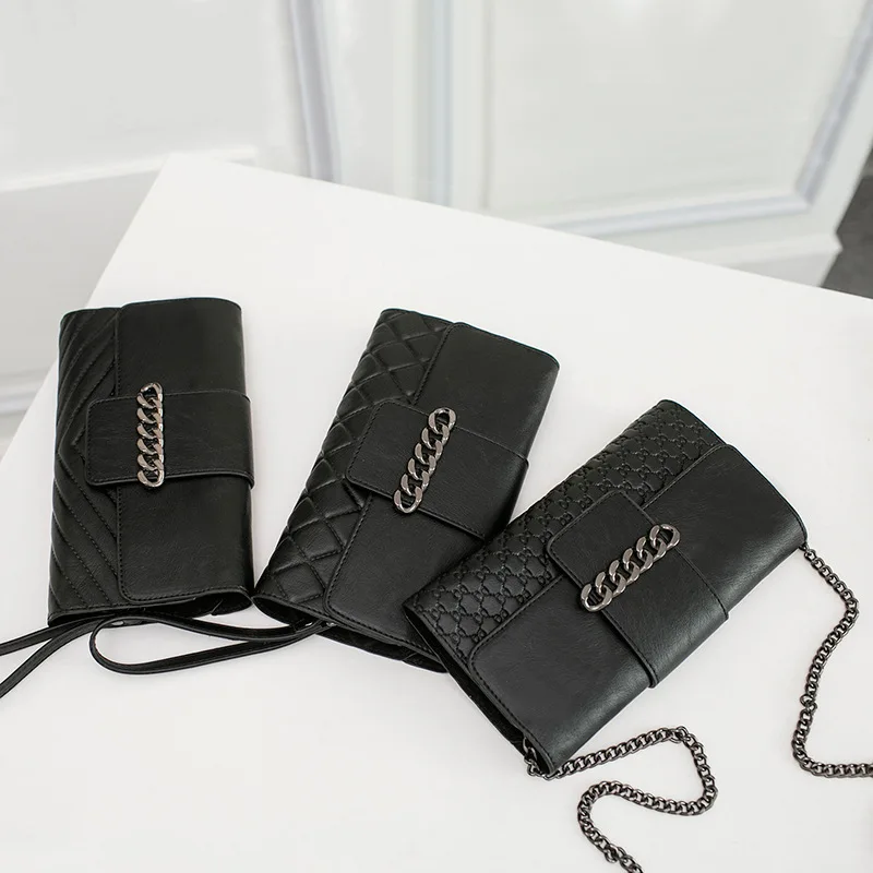 

Clutch 2018 Summer New Style Shoulder Phone Bag Trend Versitile Fashion Bag with Chain WOMEN'S Leather Bags Bag