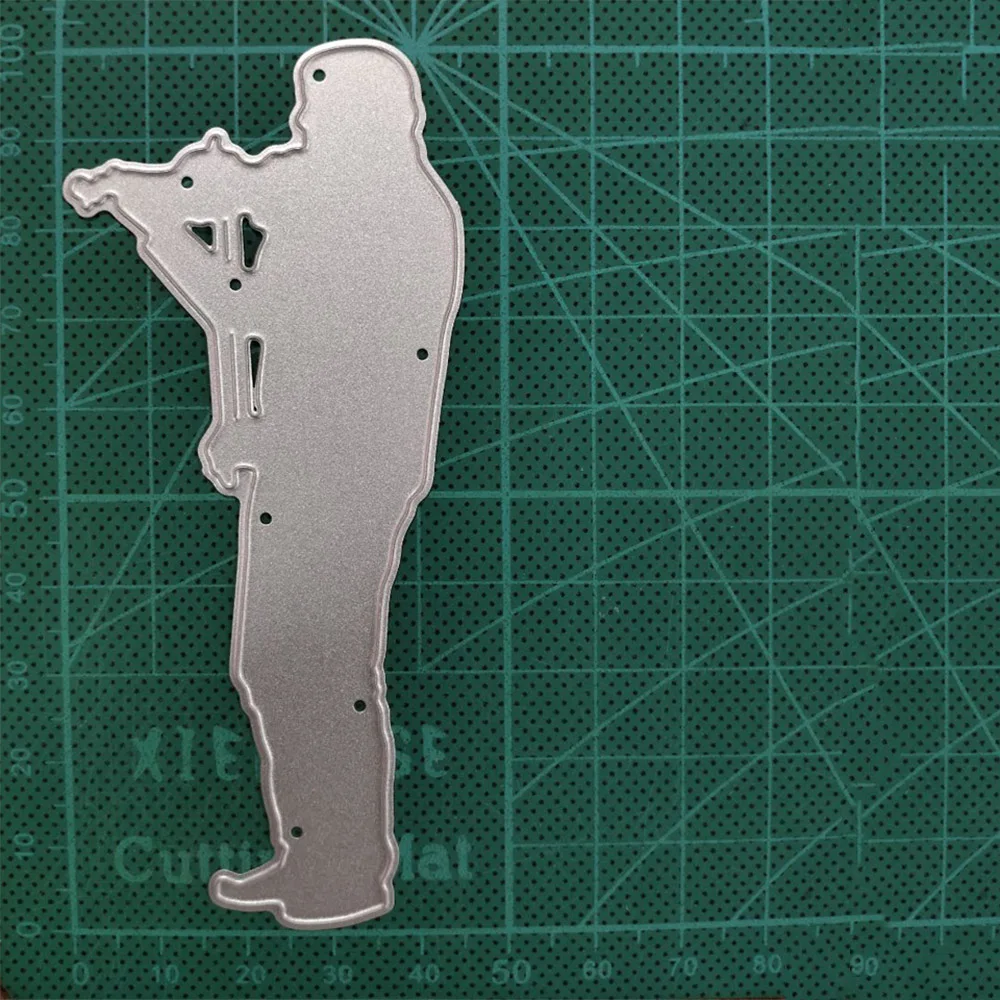 

100*44mm violin boy Metal Cutting Dies for DIY Scrapbooking Album Paper Cards Decorative Crafts Embossing Die Cuts