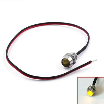 

10pcs 8mm 12V LED Indicator Lights Pilot Dash Lamp Bulb For Car Truck Boat Compact And Precise Function LED Bulb Truck