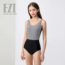 JulySand Винтаж решетки печатных Купальник классические купальники для женщин комплект летний Купальник Одежда для пляжа 19W057