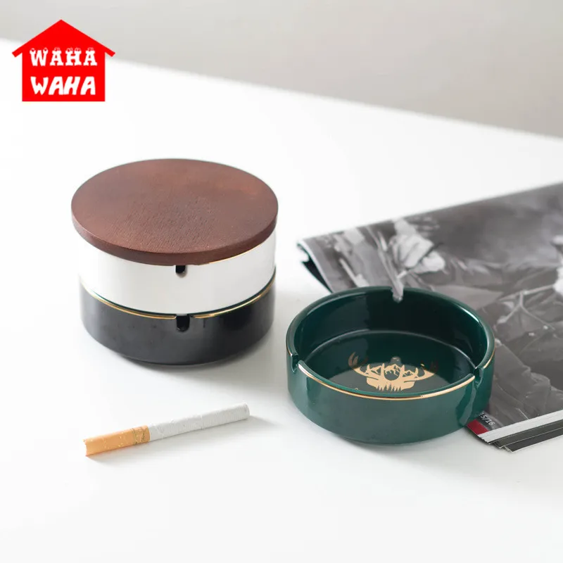 Креативная керамическая пепельница в скандинавском стиле домашняя гостиная с