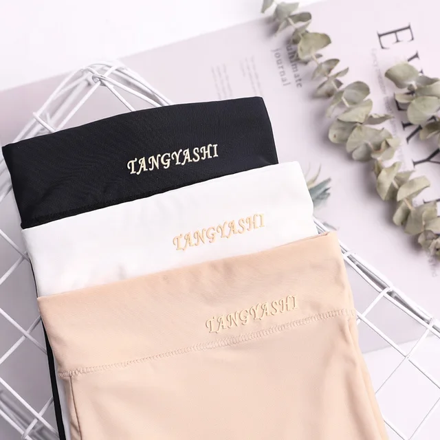 M~4XL Women's safety pants Thin breathable non-curling boxer shorts High Waist Short Pants plus size four-corner legging shorts 2