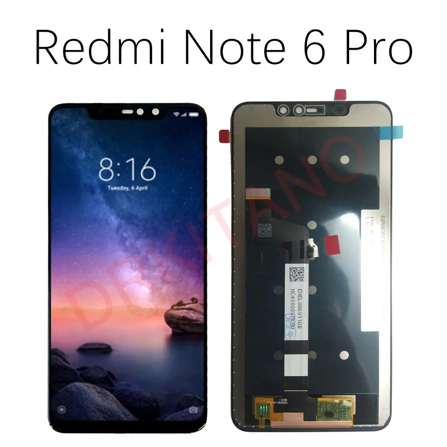 Для Xiaomi Redmi Note 6 Pro ЖК-дисплей сенсорный экран Note6 Pro дисплей для Xiaomi Redmi 6 Pro ЖК 6 6A Замена ЖК-экрана