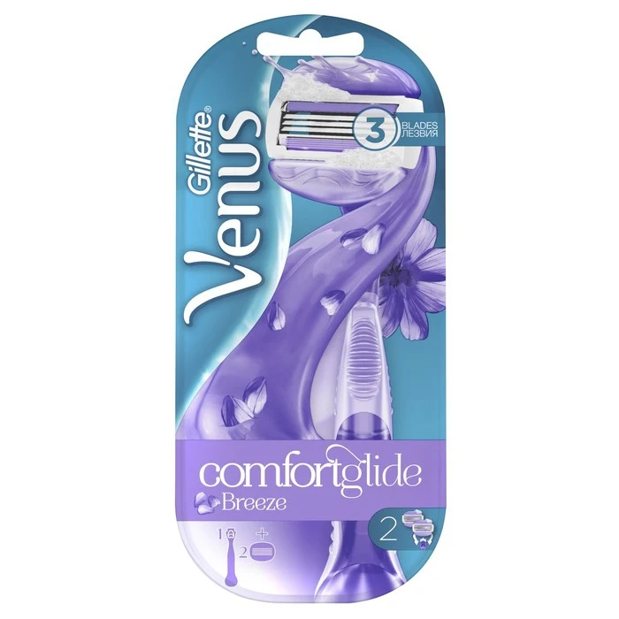 Бритва Gillette Venus Breeze 2 сменные кассеты | Красота и здоровье
