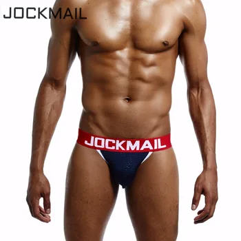 

JOCKMAIL Mesh Breathable Sexy Jock Straps Calzoncillos Tanga Hombre G-string Thongs Brand Gay Underwear Penis Pouch Jockstraps