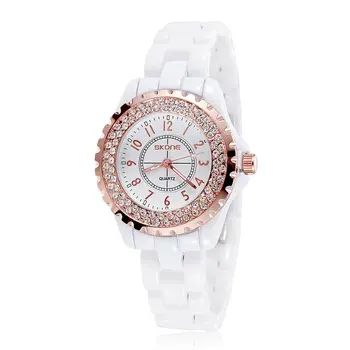 

Skone Woman Watches Luxury Female Diamond Wristwatch Fashion Clock gold Watches Ladies Female watch relogio feminino 2019