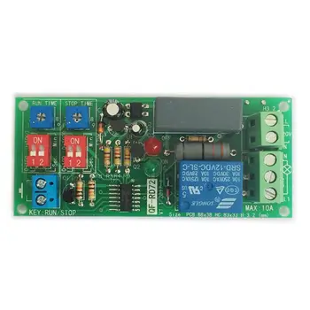 

Dual Time Adjustable Cycle Delay Timing Relay Switch Infinite Loop Timer Module