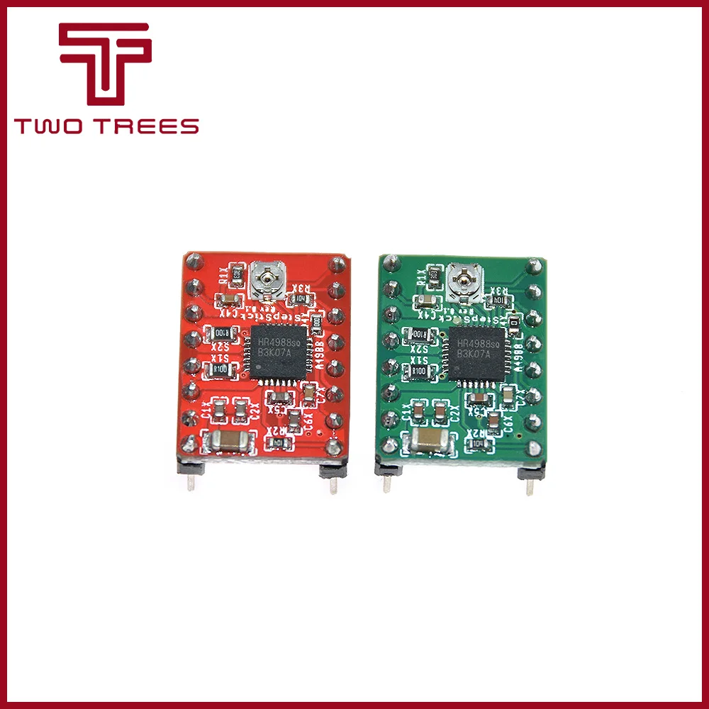 Детали 3d принтера Reprap шаговый Драйвер A4988 шаговый двигатель модуль драйвера+ радиатор 100 шт./лот