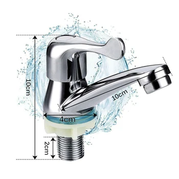 

2Pcs Brass Chrome Bathroom Sink Taps Single Lever Basin Hot Cold Kitchen Tapd Urable And Practical To Use Sink Taps