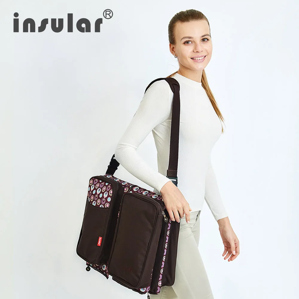 

New multi-functional folding crib with mosquito nets and slanting large-capacity mother-to-child outgoing bag