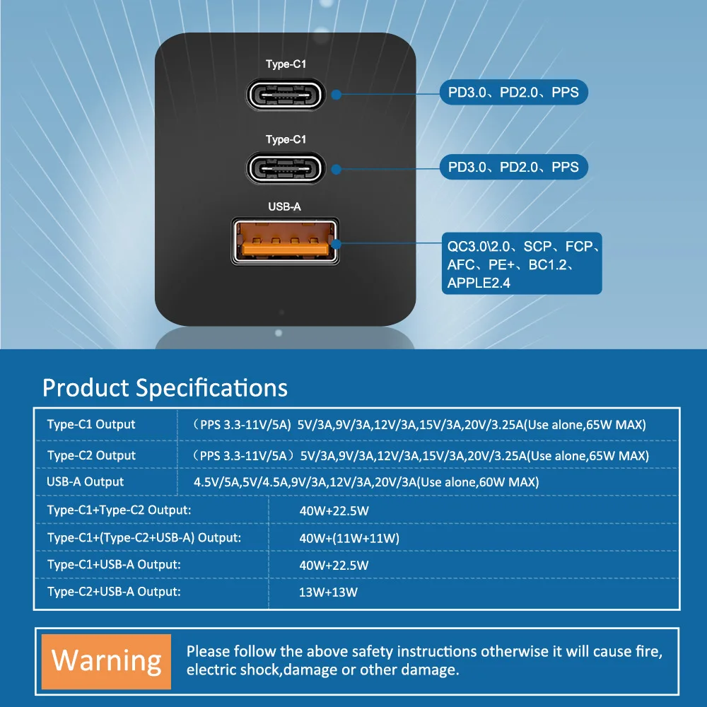 Carregador de Carga Carregador com qc Rápido para Todos os Móveis 3.0 tipo c Frete Grátis Rápida 4.0 pd Usb 3.0 Portátil Carregador 65w Gan 3 rápida 4.0 3.0 tipo c pd usb