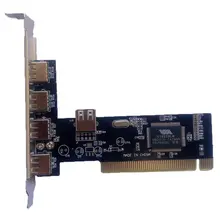 Adaptateur PCI E vers USB 2.0 HUB, carte d'extension PCI Express, convertisseur USB2.0, nouveau lecteur gratuit 5