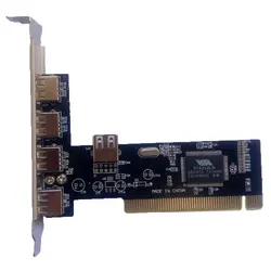 Adaptateur PCI E vers USB 2.0 HUB, carte d'extension PCI Express, convertisseur USB2.0, nouveau lecteur gratuit 5 