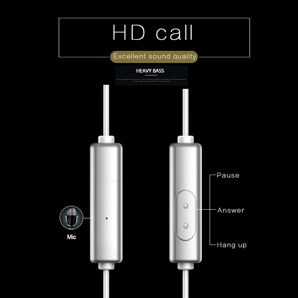 Usb type-C наушники-вкладыши Проводные металлические наушники гарнитура USB-C наушники в линии управления с микрофоном для смартфонов