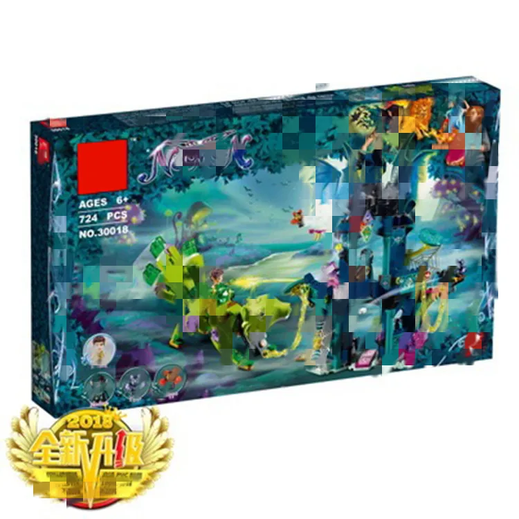 

30018 Sprites Series Nock Tula Tower And to Fox Rescue Assembled Building Blocks Educational Toy Compatible 41194
