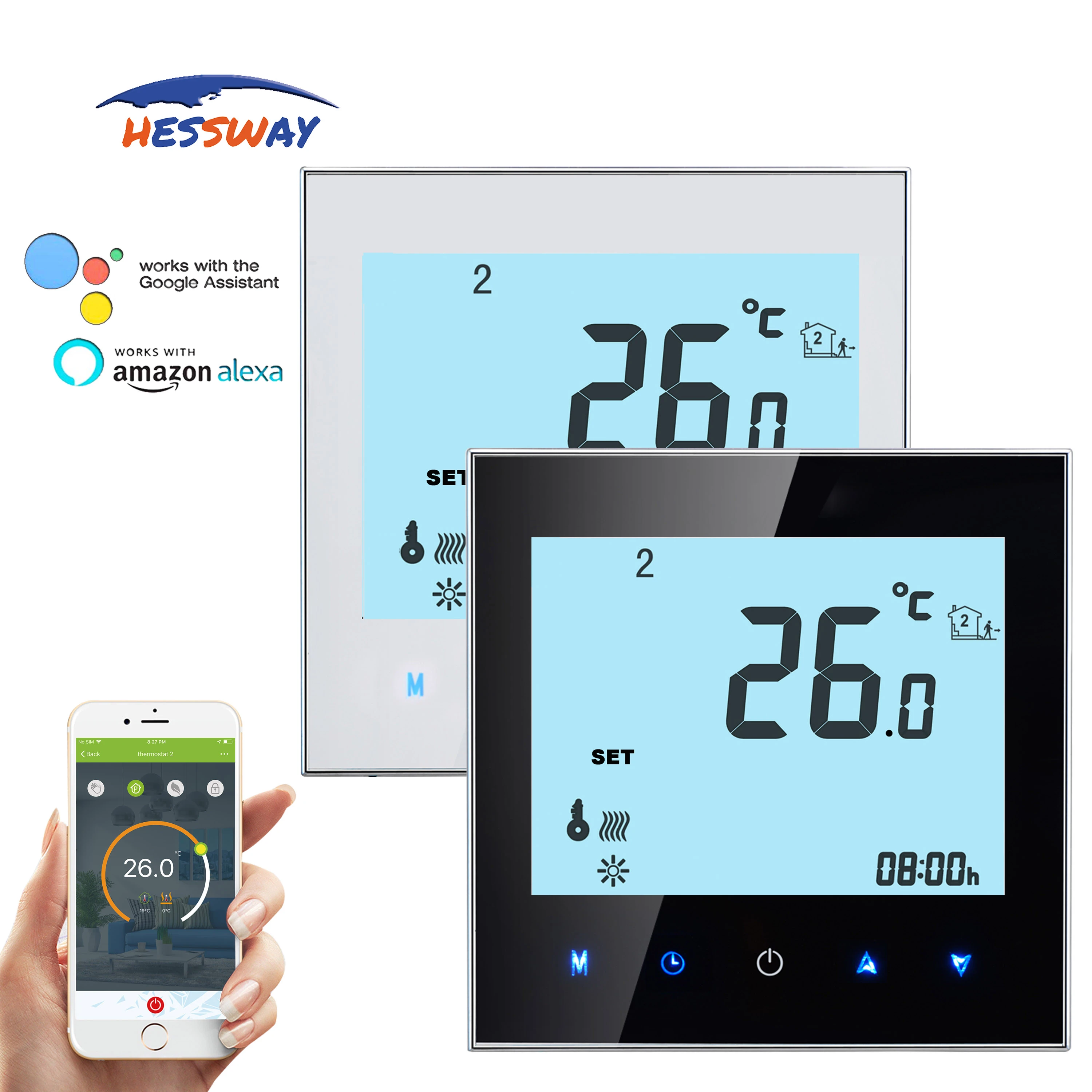 Programmierbar Digital Thermostat WiFi Elektrische Heizung Regler App-Steuerung Programmierbar Digital Thermostat WiFi Elektrische Heizung Regler App-Steuerung