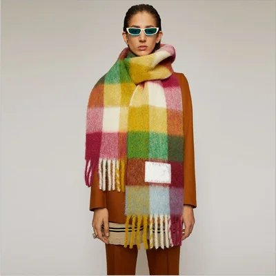 NEW 2021 AC winter scarves for women shawls warm wraps lady pashmina pure blanket cashmere scarf neck headband hijabs stole A-4